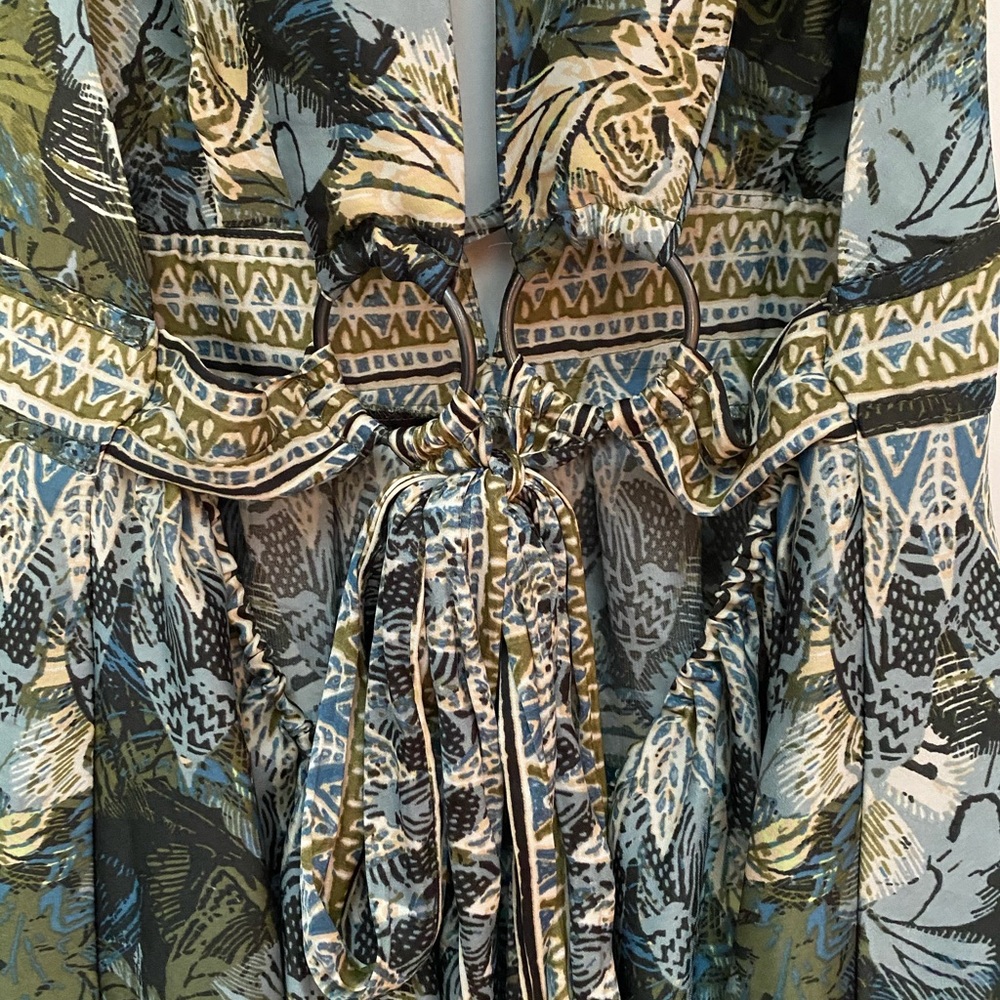 NWOT!! Free People tie back mini dress - Picture 9 of 14